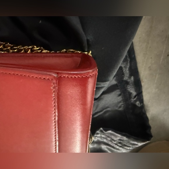 FLASH YSL Medium Kate Red Leather Chain Bag - Picture 3 of 8